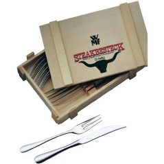 WMF Steakkniv og Gafler Sæt - Cromargan 18/10 Rustfrit Stål | Elegance & Kvalitet