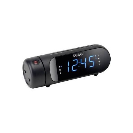 DENVER CPR-700 Clock-radio Sort – Elegant Design, Fantastisk Lyd & Funktionelle Smart Features!