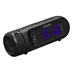DENVER CPR-700 Clock-radio Sort – Elegant Design, Fantastisk Lyd & Funktionelle Smart Features!