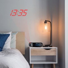 DENVER CPR-700 Clock-radio Sort – Elegant Design, Fantastisk Lyd & Funktionelle Smart Features!