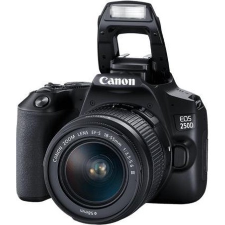Canon EOS 250D - 24.1 Megapixel Sort Digitalkamera | Fantastisk Billede & Brugervenlighed
