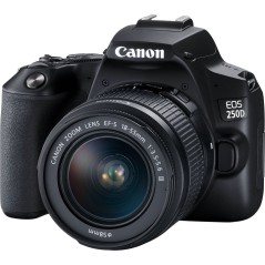 Canon EOS 250D - 24.1 Megapixel Sort Digitalkamera | Fantastisk Billede & Brugervenlighed