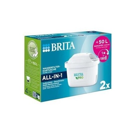 Brita MAXTRA Pro ALL-IN-1 Vandfilterpatroner - 2 stk. til Renere Vand og Bedre Smag!