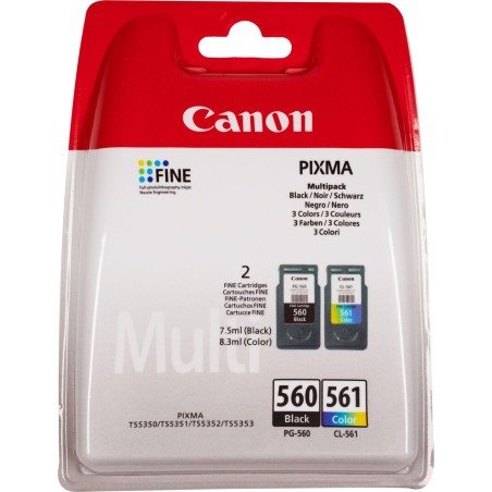 Canon Pg-560 Black And Cl-561