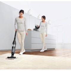 Bosch Flexxo Serie | 4 BBH32101 Støvsuger - Effektiv Håndholdt Støvsuger i Grå/Perlehvid med 0.4L Kapacitet - Ideel til Nem Reng