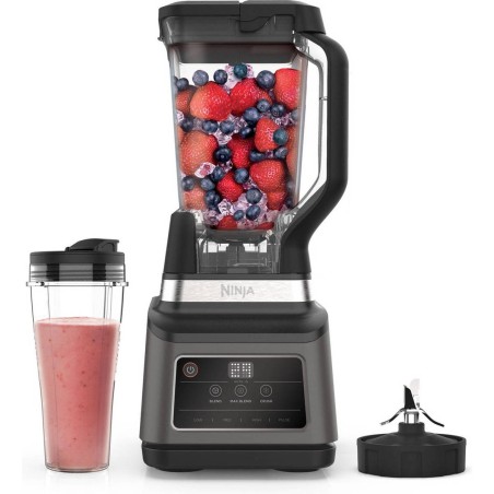 Ninja BN750EU Blender - 3 Auto-iQ-funktioner i Sort/Sølv - Kraftfuld & Innovativ Blender til Perfekte Resultater!