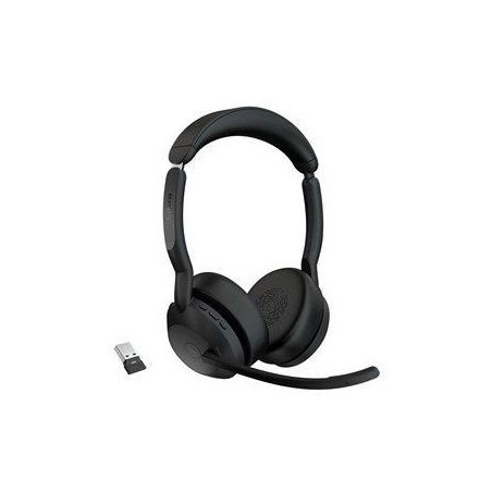 Jabra Evolve2 55 MS Stereo Trådløs Høretelefoner Sort