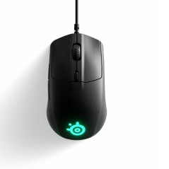 SteelSeries Rival 3 Optisk Gaming Mus - Kabling Sort | Unparalleled Præcision & Komfort