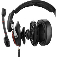 Køb Sennheiser GSP 600 Kabling Headset - Sort/Rød | Fantastisk lydkvalitet og komfort!