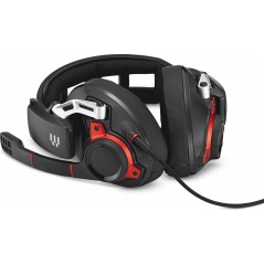 Køb Sennheiser GSP 600 Kabling Headset - Sort/Rød | Fantastisk lydkvalitet og komfort!