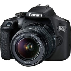Canon EOS 2000D Digitalkamera + EF-S 18-55 mm III objektiv