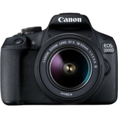 Køb Canon EOS 2000D Digitalkamera med EF-S 18-55 mm III Objektiv - Perfekt til Begyndere!