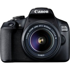 Køb Canon EOS 2000D Digitalkamera med EF-S 18-55 mm III Objektiv - Perfekt til Begyndere!