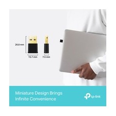 TP-Link USB 2.0 Trådløs Netværksadapter - Hurtig og Pålidelig Forbindelse til Dit Netværk!