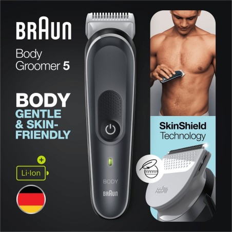 Braun Shaver BG5350 BodyGroomer Series 5 - Effektiv og Komfortabel Trimmning til Krop & Ansigt - Varenr. 4210201417248