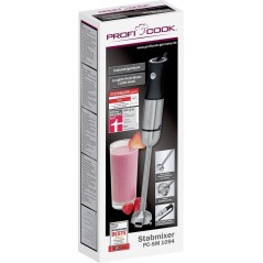 ProfiCook PC-SM 1094 Stavblender i Rustfrit Stål/Sort – Effektiv, Elegant og Slidstærk Kvalitet!