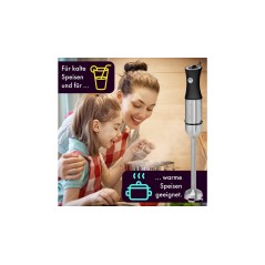 ProfiCook PC-SM 1094 Stavblender i Rustfrit Stål/Sort – Effektiv, Elegant og Slidstærk Kvalitet!