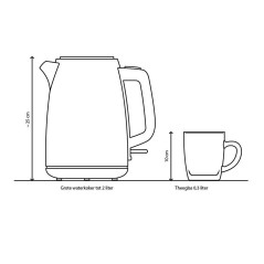 Philips Daily Collection Kedel 1.7L - Elegant Rustfrit Stål til Perfekt Te og Kaffe!