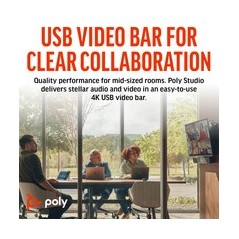 "Poly Studio – Professionelt videokonferenceudstyr til klare samtaler og fantastiske møder | Varenr. 8592978524593"
