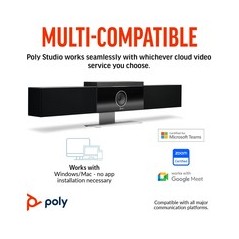 "Poly Studio – Professionelt videokonferenceudstyr til klare samtaler og fantastiske møder | Varenr. 8592978524593"