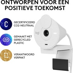 Logitech BRIO 300 Webcam - Fortrådet 1920 x 1080 HD | Kvalitet og Klarhed til Dit Webcam-Møde