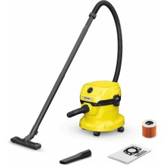 Kärcher WD 2 Plus V-12/4/18/C Støvsuger Beholder Gul - Effektiv, pålidelig og alsidig rengøring!