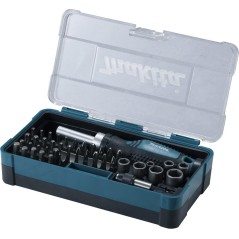 Makita Skraldeskruetrækker med Bit og Sokkelsæt - 47 Dele af Høj Kvalitet - Varenummer: 0088381433549