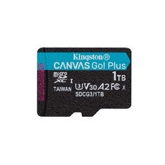 Kingston Canvas Go! Plus microSDXC UHS-I 1TB - Højhastigheds Kort 170MB/s - Ideel til Optagelse og Lagring