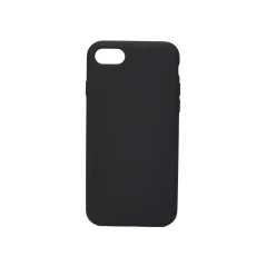 "Elegant Black Silicon Case for iPhone 7/8/SE: Durable, Stylish Protection"