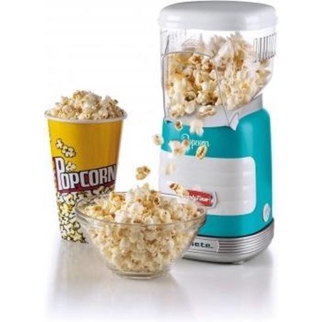 Ariete Party Time 2956 Popcorn-maskine 1.1kW Lyseblå - Perfekt til Festen! Få Frisk Popcorn på 1-2-3!