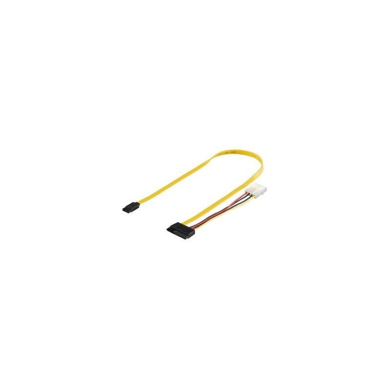 Goobay Sata kabel med power 0,5meter