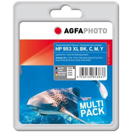 Køb AgfaPhoto Ink, bk,c,m,y - Højkvalitets Blækpatroner til Fantastiske Resultater | Varenummer: APHP953SETXL