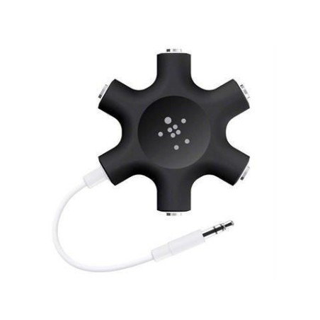 Belkin Multi Headphone Splitter 5x3,5mm - Del musikken med vennerne!