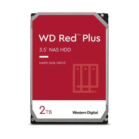 "Western Digital Red Plus WD20EFPX - Betroet 2TB Intern Harddisk til NAS med Optimal Ydeevne - WD20EFPX"