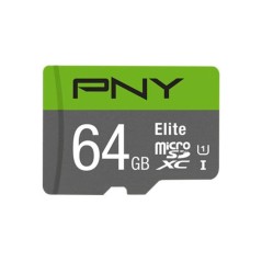 PNY Elite microSDXC 64GB 100MB/s - Hurtig og Pålidelig Lagerplads til Dine Enheder!