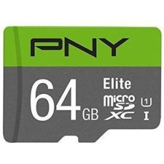 PNY Elite microSDXC 64GB 100MB/s - Hurtig og Pålidelig Lagerplads til Dine Enheder!