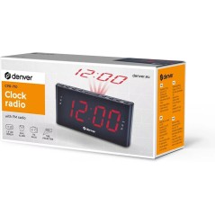 DENVER CPR-710 Clock-radio Sort - Elegance og Funktionalitet til Dit Værelse