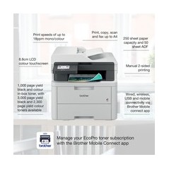 Køb Brother MFC-L3740CDWE LED - Effektiv Farveprinter med Fantastisk Ydeevne - Varenr: 4977766827904