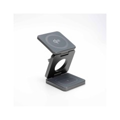 "Qi2 30W 3 in 1 Wireless Charger - Gray: Ultimate Solution for Fast & Efficient Multi-Device Charging"