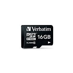 Verbatim microSDHC 16GB - Pålidelig, hurtig og stor lagringskapacitet til dine enheder!