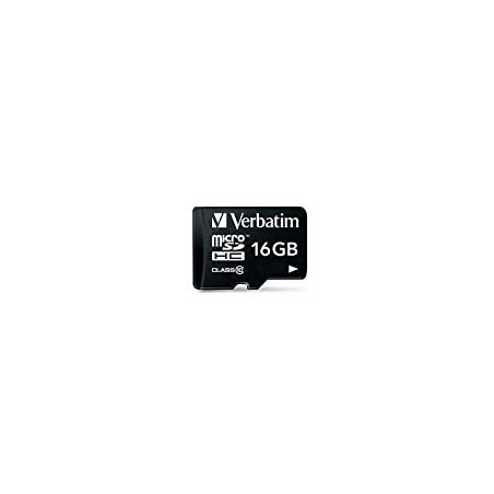 Verbatim microSDHC 16GB - Pålidelig, hurtig og stor lagringskapacitet til dine enheder!