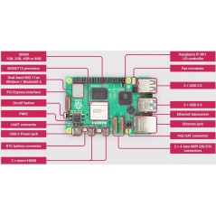 Raspberry Pi 5 Model B 4GB BCM2712 - Den Ultimative Mini-computer til Dit Projekt - Varenr. 5056561803319