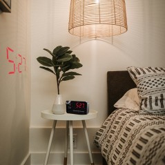 DENVER CRP-618 Clock-radio Sort Sølv