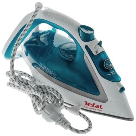 Tefal Easygliss 2 FV5718E0 Dampstrygejern 2500W Blå Hvid