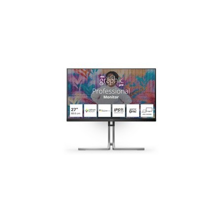 AOC Q27U3CV 27" 2K USB-C Dockingskærm - Fantastisk billedekvalitet med 75Hz og alsidige tilslutningsmuligheder!