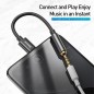 Baseus L54 USB-C til 3.5mm Jack adapter sort Baseus L54 USB-C til 3.5mm Jack adapter sort