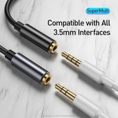 Baseus L57 Type-C til C 3,5 mm Adapter - PD QC - Høj Kvalitet & Effektiv Overførsel - Varenummer: 6953156297845