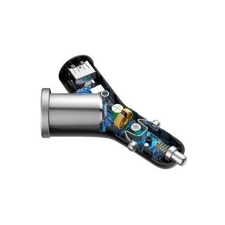 Baseus Bilstrømsadapter 6953156280250 - Effektiv, Kompakt & Hurtig Opladning til Din Bil!