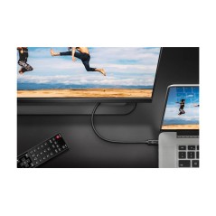 Goobay HDMI han - USB-C han 18 m | Kvalitetskabler til Optimal Forbindelse - Varenummer: 4040849775284