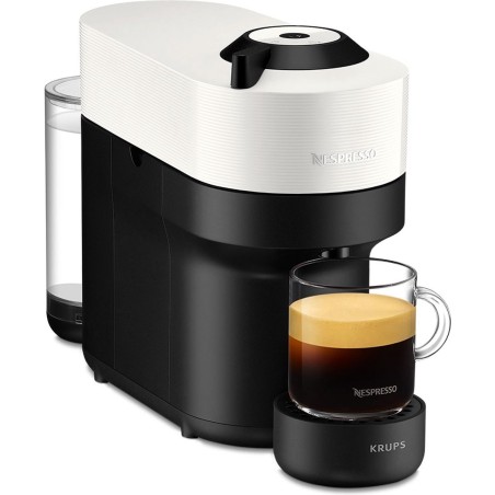 Krups Nespresso Vertuo Pop XN9201 Kaffemaskine Kokosnøddehvid